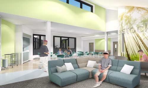 Artist impression of inside the new CAMHS unit