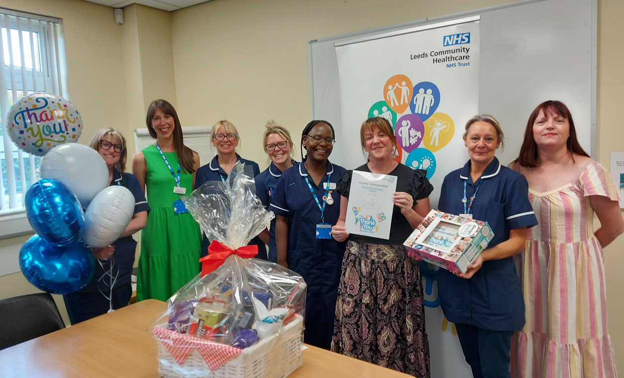 The Cardiac Service celebrate Clare Firth's win at the Thank You Event 2023.